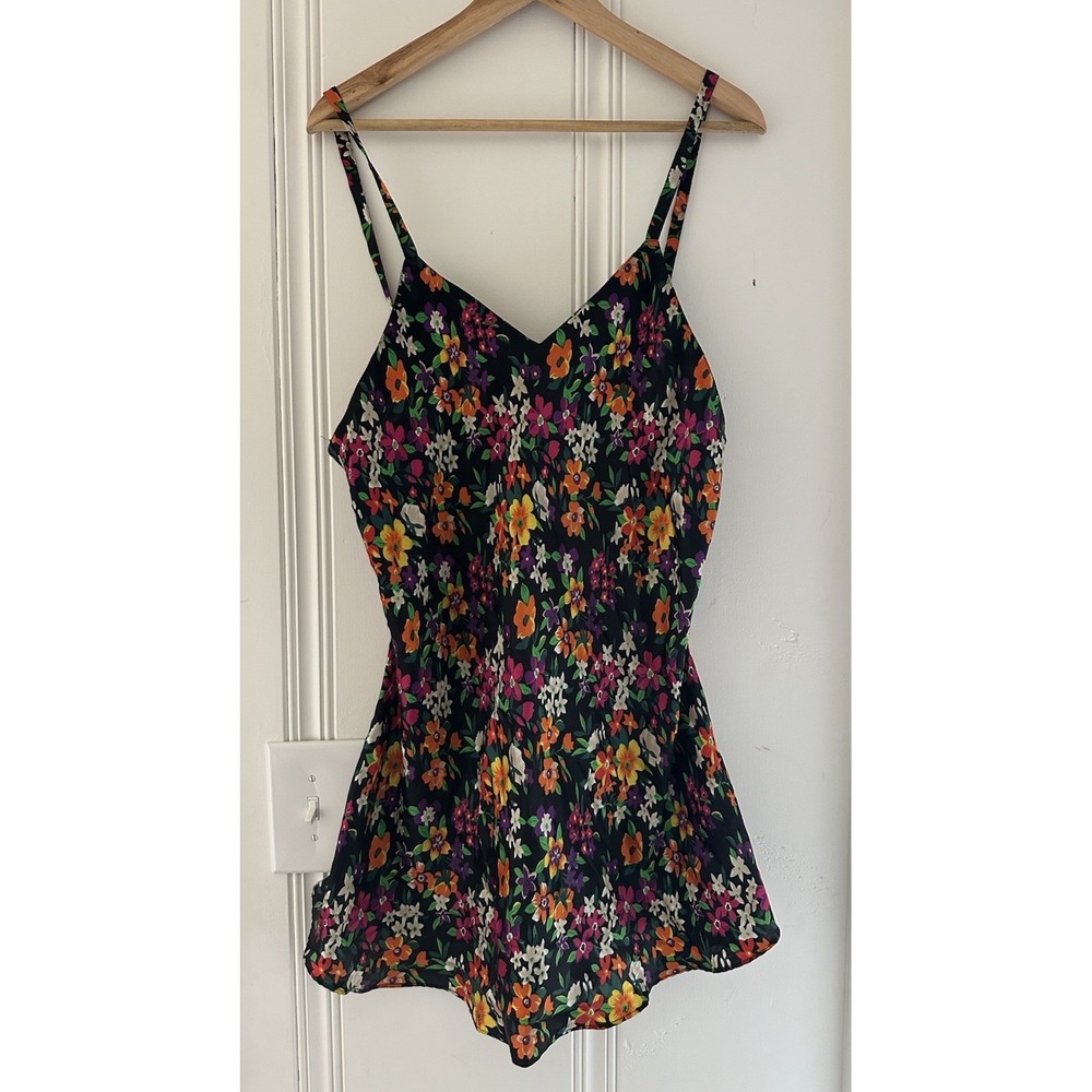 FREDERICKS OF HOLLYWOOD Vintage 90s Lingerie Womens Large Nightie Slip Dress